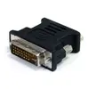Image de StarTech.com Adaptateur / Convertisseur vidéo DVI-I vers VGA - Mâle / Femelle - Noir, DVI-I, VGA, Noir DVIVGAMFBK