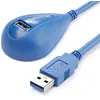 Image de StarTech.com Câble d'extension SuperSpeed USB 3.0 de bureau de 1,5 m - USB A vers A M/F, 1,5 m, USB A, USB A, USB 3.2 Gen 1 (3.1 Gen 1), 5 Gbit/s, Ble