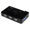 Image de StarTech.com Hub combiné USB 3.0/2.0 6 ports avec port de charge, USB 3.2 Gen 1 (3.1 Gen 1) Type-B, USB 3.2 Gen 1 (3.1 Gen 1) Type-A, 4800 Mbit/s, Noi