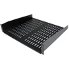 Image de StarTech.com Etagère cantilever ventilée pour rack de serveur universel 2U 16 pouces - Etagère d'armoire serveur fixe - 22 kg, Etagère, Noir, Acier, 2