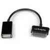 Image de StarTech.com Câble USB OTG Samsung Galaxy Tab - Adaptateur OTG USB Type A femelle - 1 mètre, Noir, Samsung 30p, USB A, 0,1524 m, Mâle, Femelle SDCOTG