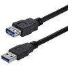 Image de StarTech.com Câble d'extension noir SuperSpeed USB 3.0 A vers A 1 m - M/F, 1 m, USB A, USB A, USB 3.2 Gen 1 (3.1 Gen 1), 5 Gbit/s, Noir USB3SEXT1MBK