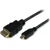 Image de StarTech.com Câble HDMI haute vitesse avec Ethernet 3m - HDMI (M) vers Micro HDMI (M), 3 m, HDMI Type A (Standard), HDMI Type D (Micro), Compatibilité