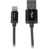 Image de StarTech.com Câble Apple Lightning vers USB pour iPhone 5 / iPod / iPad de 1 m - M/M - Noir, 1 m, Lightning, USB A, Mâle, Mâle, Noir USBLT1MB