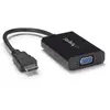 Image de StarTech.com Câble adaptateur / Convertisseur HDMI vers VGA avec audio - Mâle / Femelle - Noir, 1920 x 1080 pixels, 720p, 1080p, 60 Hz, Noir, Converti