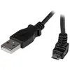 Image de StarTech.com Câble Micro USB 1 m - A vers Micro B coudé 90° vers le haut, 1 m, USB A, Micro-USB B, USB 2.0, Mâle/Mâle, Noir USBAUB1MU