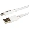 Image de StarTech.com Câble Apple Lightning vers USB pour iPhone, iPod, iPad - 3 m Blanc, 3 m, Lightning, USB A, Mâle, Mâle, Blanc USBLT3MW