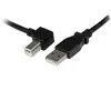 Image de StarTech.com Câble USB 2.0 A vers USB B Coudé à Gauche Mâle / Mâle pour imprimante - 2 m - Noir, 2 m, USB A, USB B, USB 2.0, Mâle/Mâle, Noir USBAB2ML