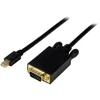 Image de StarTech.com Adaptateur Mini DisplayPort vers VGA - Câble Display Port Mâle VGA Mâle 1920x1200 - Noir 3m, 3 m, mini DisplayPort, VGA (D-Sub), Mâle, Mâ