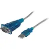 Image de StarTech.com Câble Adaptateur USB vers Série DB9 RS232 - Mâle / Mâle, Gris, 0,43 m, USB 2.0 Type-A, DB-9, Mâle, Mâle ICUSB232V2
