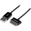 Image de StarTech.com Câble Connecteur Dock vers USB pour Samsung Galaxy Tab 3 m - Noir, 3 m, USB A, Samsung 30-pin, Noir, Mâle, Mâle USB2SDC3M