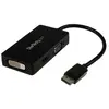 Image de StarTech.com Adaptateur de voyage DisplayPort vers VGA / DVI / HDMI - Covertisseur vidéo 3-en-1, 0,15 m, 1920 x 1200 pixels, 1080p, Noir, 0 - 70 °C, -
