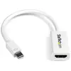 Image de StarTech.com Adaptateur Mini DisplayPort vers HDMI - Convertisseur Vidéo Actif mDP à HDMI - 4K30Hz - Mini DP ou TB 1/2 Mac/PC vers Moniteur/Écran HDMI