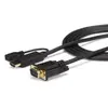 Image de StarTech.com Câble adaptateur HDMI vers VGA de 3m - Convertisseur actif HDMI vers HD15 - M/M - 1920x1200 / 1080p, 3 m, VGA (D-Sub), HDMI + Micro USB,