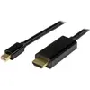 Image de StarTech.com Câble adaptateur Mini DisplayPort vers HDMI de 2 m - M/M - 4K - Noir, 2 m, Mini DisplayPort, HDMI Type A (Standard), Mâle, Mâle, Droit MD