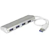 Image de StarTech.com Hub USB à 4 Ports avec Ethernet, USB-A, Gigabit Ethernet/GbE, USB 5Gbps, Design Robuste, Alimentation par Bus, Hub USB 3.0 Portable pour