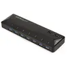 Image de StarTech.com Hub USB 3.0 à 7 ports plus ports dédiés à la charge - 5Gbps - 2x 2,4 A, USB 3.2 Gen 1 (3.1 Gen 1) Type-B, USB 3.2 Gen 1 (3.1 Gen 1) Type-