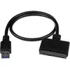 Image de StarTech.com Adaptateur USB 3.1 (10 Gb/s) pour disque dur SATA III avec UASP, USB 3.1 A, SATA 7+15 pin, 0,5 m, Noir USB312SAT3CB