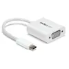 Image de StarTech.com Adaptateur vidéo USB-C vers VGA - M/F - 1920x1200 / 1080p - Blanc, 3.2 Gen 1 (3.1 Gen 1), USB Type-C, Sortie VGA (D-Sub), 1920 x 1200 pix