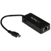 Image de StarTech.com Adaptateur réseau USB-C vers RJ45 Gigabit Ethernet avec port USB supplémentaire - M/F - USB 3.1 Gen 1 (5 Gb/s), Avec fil, USB, Ethernet,