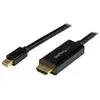 Image de StarTech.com Câble adaptateur Mini DisplayPort vers HDMI de 5 m - 4K 30 Hz - Noir, 5 m, Mini DisplayPort, HDMI, Mâle, Mâle, Droit MDP2HDMM5MB