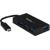 Image de StarTech.com Concentrateur USB-C 4 Ports USB-A (USB 3.0 SuperSpeed 5Gbps) - Concentrateur de Charge Portable USB-C vers USB-A BC 1.2 avec Adaptateur S