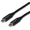 Image de StarTech.com Câble de Charge Rapide USB-C de 2m, Charge et Synchronisation, 100W (5A) PD, USB 2.0, Certifié USB-IF - Cordon de Charge USB C Noir, 2 m,