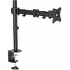 Image de StarTech.com Support de bureau pour écran - Bras articulé - Acier robuste, Pince, 8 kg, 33 cm (13'), 68,6 cm (27'), 100 x 100 mm, Noir ARMPIVOTB