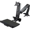 Image de StarTech.com Support de bureau debout pour écran, clavier et souris, Noir, 86,4 cm (34'), 8 kg, Bureau, 75 x 75,100 x 100 mm, 1,5 kg ARMSTSCP1