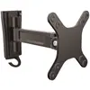 Image de StarTech.com Bras d'écran à montage mural - Pivot simple, 15 kg, 33 cm (13'), 68,6 cm (27'), 75 x 75 mm, 100 x 100 mm, Noir ARMWALLS