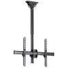 Image de StarTech.com Support TV au Plafond - Support Universel pour Écran Unique avec Mât Court Télescopique Réglable - Inclinable/Pivotant - Support VESA pou