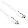 Image de StarTech.com Câble Thunderbolt 3 de 2 m - 20 Gb/s - Compatible Thunderbolt, USB et DisplayPort - Blanc, Mâle, Mâle, 2 m, Blanc, Nickel, 20 Gbit/s TBLT