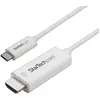 Image de StarTech.com Adaptateur USB-C vers HDMI de 1m - Câble Vidéo USB Type C vers HDMI 2.0 - 4K60Hz - Compatible Thunderbolt 3 - Convertisseur USB-C à HDMI