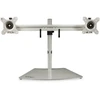 Image de StarTech.com Bras pour écran PC double affichage à fixation horizontale - Aluminium, Autonome, 8 kg, 61 cm (24'), 100 x 100 mm, Réglage de la hauteur,