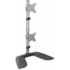 Image de StarTech.com Bras pour écran PC double affichage à fixation verticale - Aluminium, Autonome, 16 kg, 33 cm (13'), 68,6 cm (27'), 100 x 100 mm, Noir, Ar