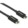Image de StarTech.com Câble Thunderbolt 3 de 0,8 m - 40 Gbps, Mâle, Mâle, 0,8 m, Noir, Nickel, 40 Gbit/s TBLT34MM80CM