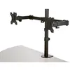 Image de StarTech.com Bras pour écran PC à double affichage en aluminium - Articulé, Pince, 16 kg, 81,3 cm (32'), 100 x 100 mm, Réglage de la hauteur, Noir ARM