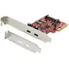 Image de StarTech.com Carte PCI Express USB 3.1 à 2 ports USB-C - USB 3.2 Gen 2 jusqu'à 10 Gbps, PCIe, USB 3.2 Gen 1 (3.1 Gen 1), Hauteur totale / Profil bas,