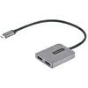 Image de StarTech.com Adaptateur USB-C vers Double HDMI, Hub USB Type-C Multi-Moniteur MST, Double Écran HDMI 4K 60Hz pour Ordinateur Portable Extender / Split