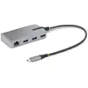 Image de StarTech.com Hub USB-C à 3 Ports - 3x Ports USB-A, Gigabit Ethernet RJ45, USB 3.0 5Gbps, Alimentation par Bus - Hub USB Type-C avec Câble de 30 cm - A