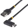 Image de StarTech.com Câble de Charge Rapide USB-A vers USB-C de 30cm, Robuste, Coudé à Droite, Charge et Synchronisation, 3A, USB 2.0, Gaine TPE et Fibre d'Ar