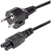 Image de StarTech.com Câble d'Alimentation pour Ordinateur Portable de 3m - Prise EU vers Connecteur C5, 2,5A 250V - Cordon d'Alimentation Clover Leaf/Mickey M
