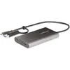 Image de StarTech.com Adaptateur USB-C vers Double HDMI - USB-C ou A vers 2x HDMI - 4K 60Hz - 100W Power Delivery Pass-Through - Adaptateur Vidéo avec Câble In