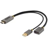 Image de StarTech.com Adaptateur HDMI vers DisplayPort - Adaptateur HDMI vers DisplayPort de 30cm - Câble HDMI vers Displayport, Alimentation par Bus - Adaptat
