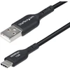 Image de StarTech.com Câble de Charge USB-A vers USB-C de 1m, Charge et Synchronisation, 3A, USB 2.0, Gaine TPE - Cordon de Charge USB Noir, 1 m, USB A, USB C,