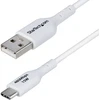 Image de StarTech.com Câble de Charge USB-A vers USB-C de 1m, Charge et Synchronisation, 3A, USB 2.0, Gaine TPE - Cordon de Charge USB Blanc, 1 m, USB A, USB C