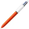 Image de Stylo bille Bic 4 couleurs - pointe fine rétractable - noir / bleu / vert / rouge