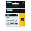 Image de DYMO Rhino étiquette indus. Vinyle 19 mm x 5,5 m blanc/noir