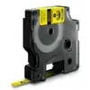 Image de Ruban thermoretractable noir sur jaune 6MM pour rhinopro