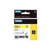 Image de Ruban vinyle pour RhinoPro - Noir sur Jaune 12 mm